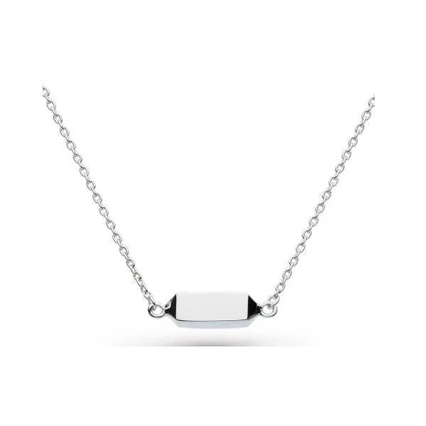 Sterling Silver Revival Manhattan Bar Mini Necklace Quality Gem LLC Bethel, CT