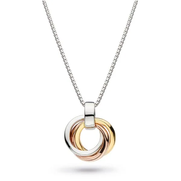 Sterling Silver Small Bevel Trilogy Necklace Quality Gem LLC Bethel, CT