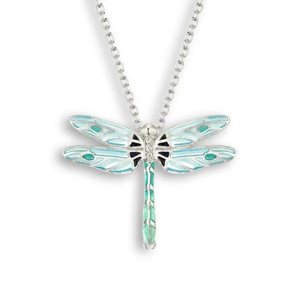 Sterling Silver Enamel Dragonfly Pendant Quality Gem LLC Bethel, CT