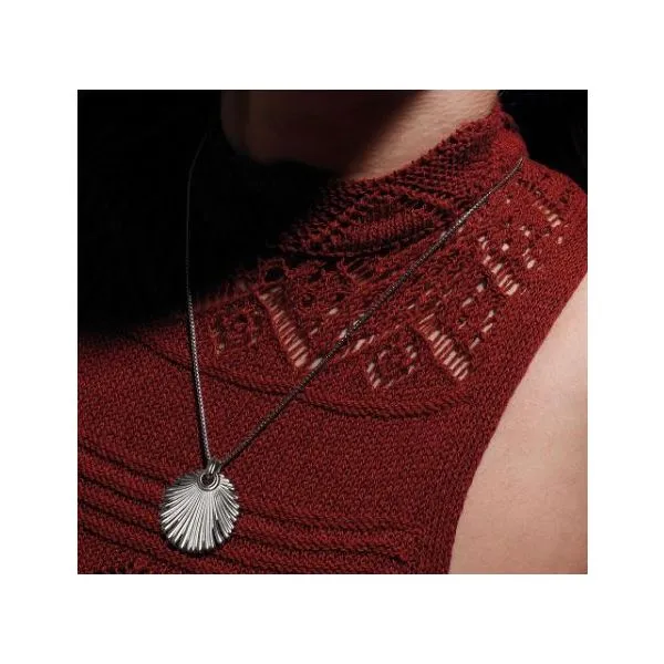 Sterling Silver Rhodium Plated Essence Radiance Grande Fan Toggle Slider Necklace Length 28 Image 5 Quality Gem LLC Bethel, CT