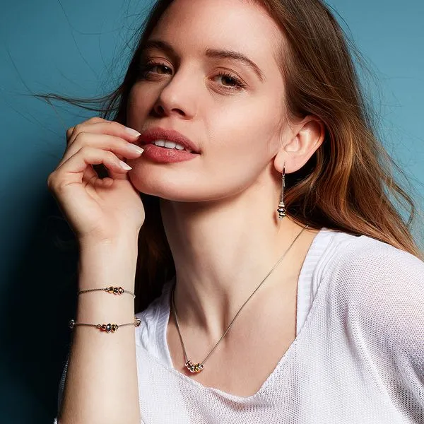 Sterling Silver Coast Tumble Golden Necklace 18 Inches Image 4 Quality Gem LLC Bethel, CT