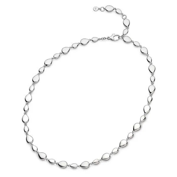 Sterling Silver Coast Pebble Linking Pebbles Necklace Length 18 Inches Quality Gem LLC Bethel, CT