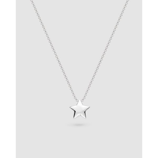 Sterling Silver Rhodium Plated Rox Little Rock Star Necklace Length 18 Inches Quality Gem LLC Bethel, CT