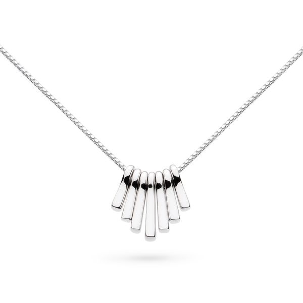 Sterling Silver Rhodium Plated Array Dangle Necklace Length 18 Inches Quality Gem LLC Bethel, CT