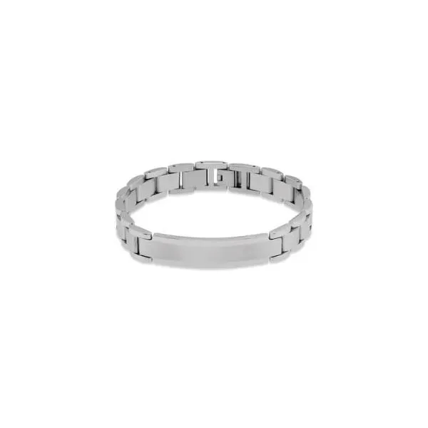 Stainless Steel ID Bracelet Length 8.5 Inches Quality Gem LLC Bethel, CT