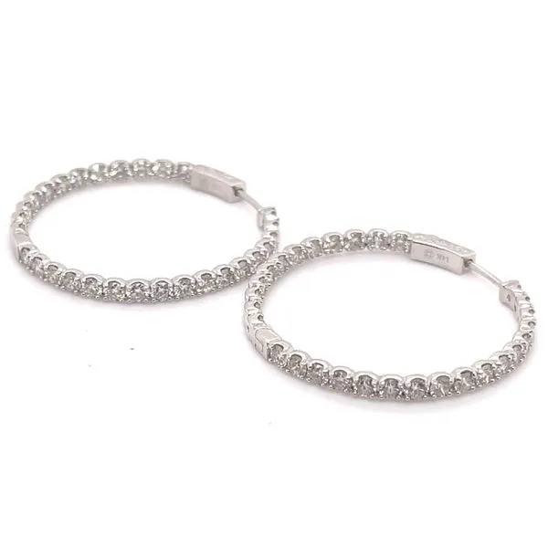 Diamond hoops Quenan's Fine Jewelers Georgetown, TX