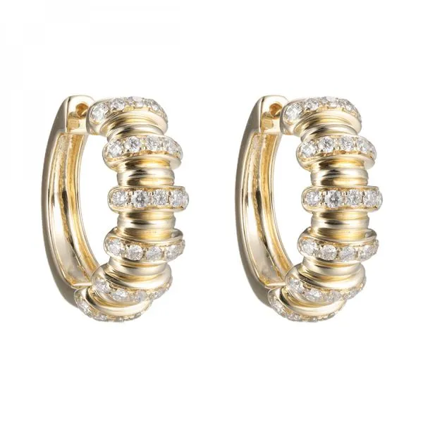 Diamond hoops Quenan's Fine Jewelers Georgetown, TX
