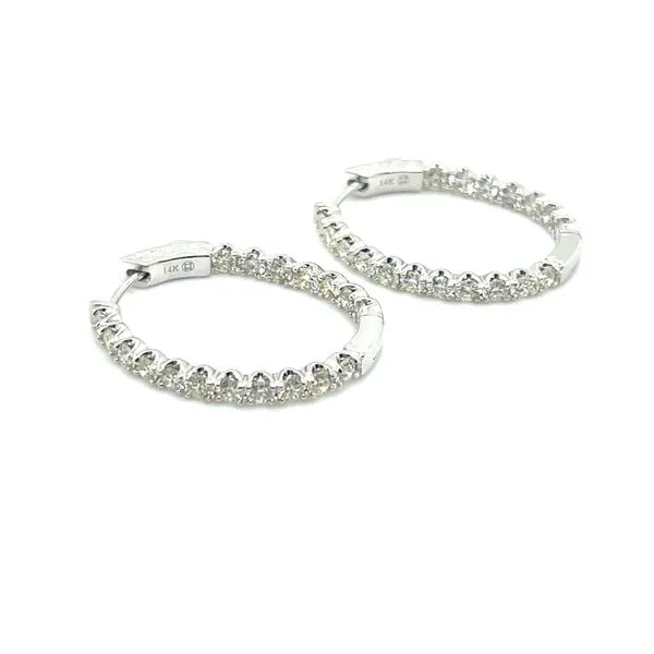 Diamond hoops Quenan's Fine Jewelers Georgetown, TX