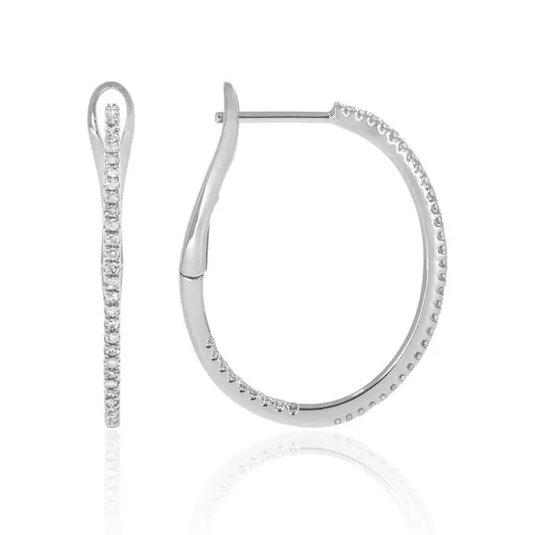 Diamond hoops Quenan's Fine Jewelers Georgetown, TX