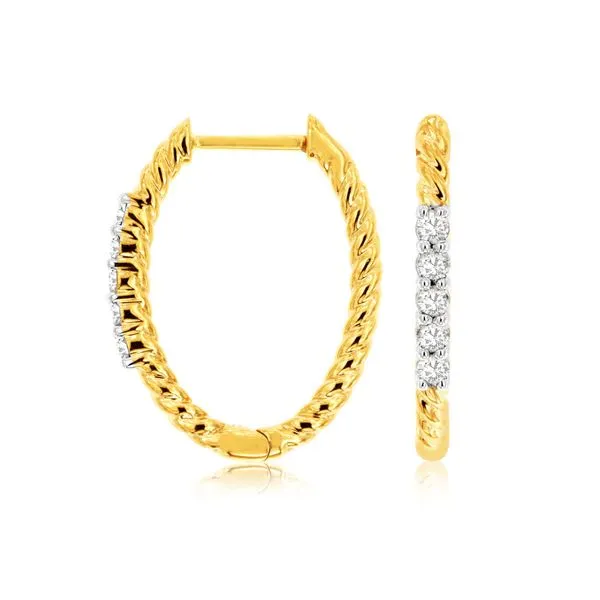 Diamond hoops Quenan's Fine Jewelers Georgetown, TX