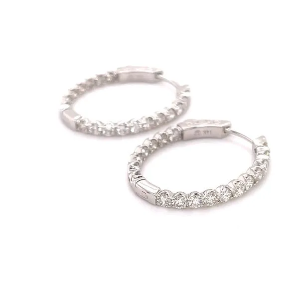 Diamond hoops Quenan's Fine Jewelers Georgetown, TX