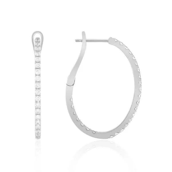 Diamond hoops Quenan's Fine Jewelers Georgetown, TX