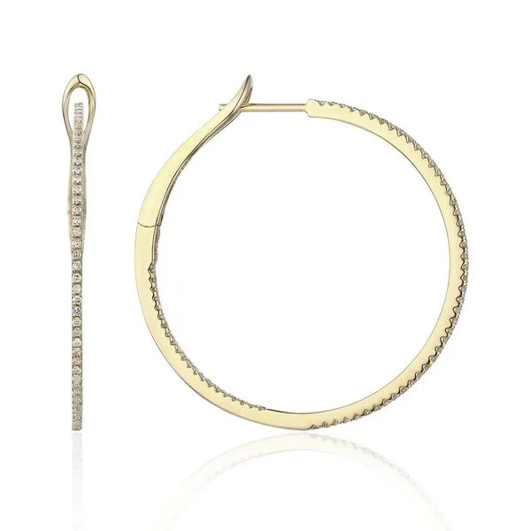 Diamond hoops Quenan's Fine Jewelers Georgetown, TX