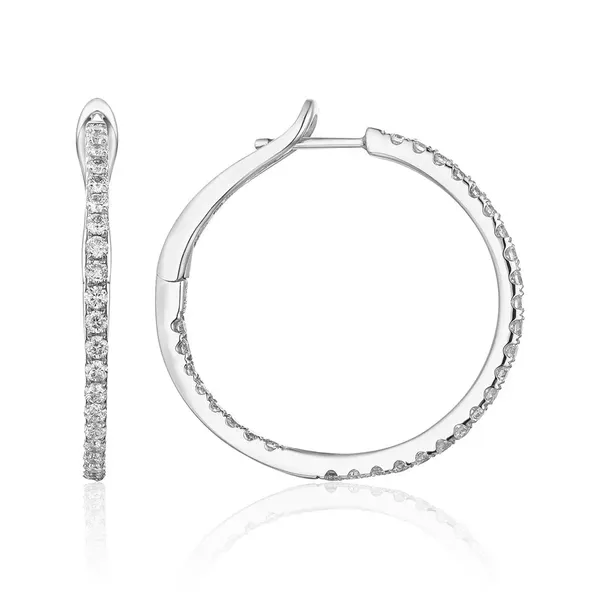 Diamond hoops Quenan's Fine Jewelers Georgetown, TX