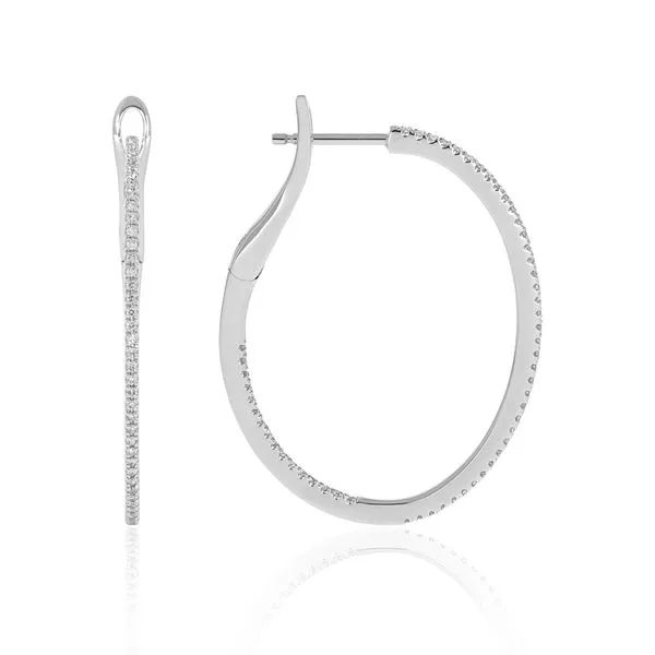 Diamond hoops Quenan's Fine Jewelers Georgetown, TX