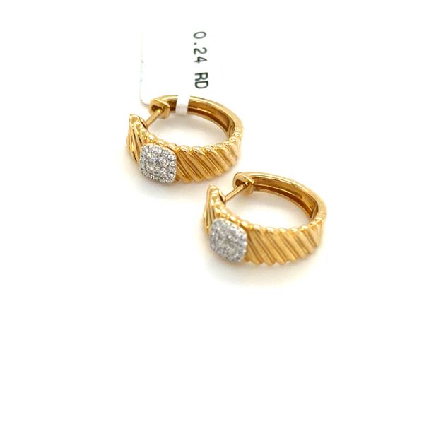 Diamond hoops Quenan's Fine Jewelers Georgetown, TX