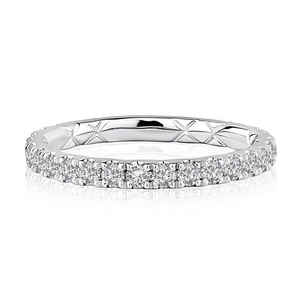 Diamond Wedding Band Image 2 Quest Fine Jewelers Fairfax, VA