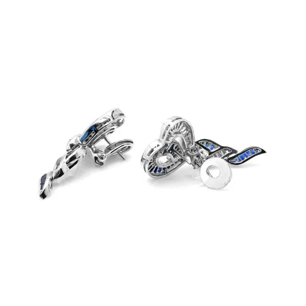 Estate 18K White Gold 10.87ctw Sapphire & Diamonds 16