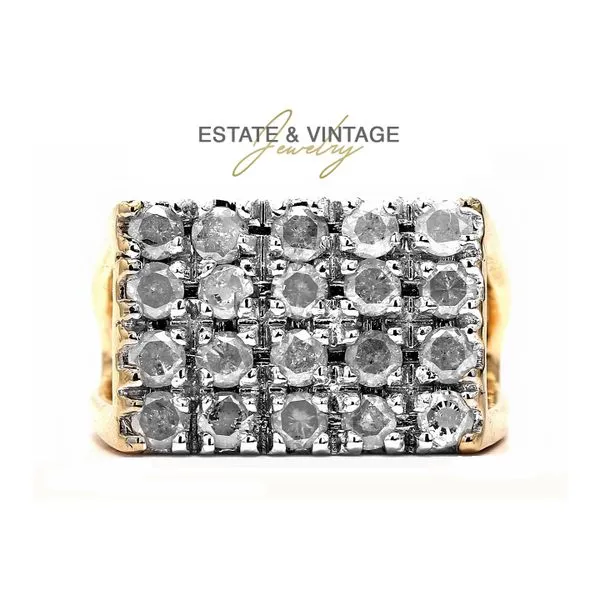 Estate 14K Yellow Gold 1.25ctw Diamond Fashion Ring Size 9.25 Raleigh Diamond Fine Jewelry Raleigh, NC