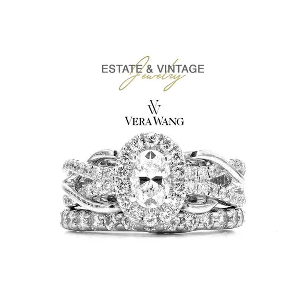 Estate Vera Wang 14K White Gold 1.60ctw I-J/SI-I Diamond Size 4.25 Raleigh Diamond Fine Jewelry Raleigh, NC