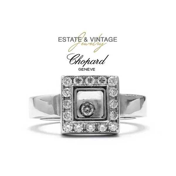 Estate Chopard 18K Whitte Gold 0.40ctw 