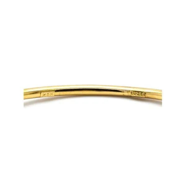 Estate 22K Yellow Gold 2.50ctw Red Rubies Vintage Bangle Colored Stone Bracelet Image 3 Raleigh Diamond Fine Jewelry Raleigh, NC