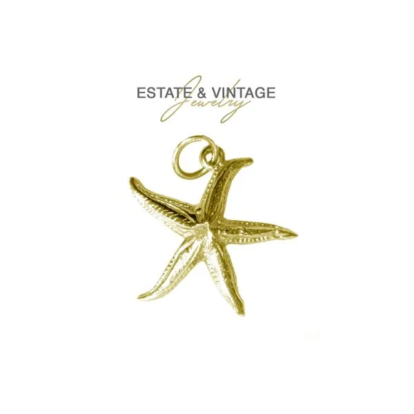 Estate 14K Yellow Gold Starfish Charm Pendant Raleigh Diamond Fine Jewelry Raleigh, NC