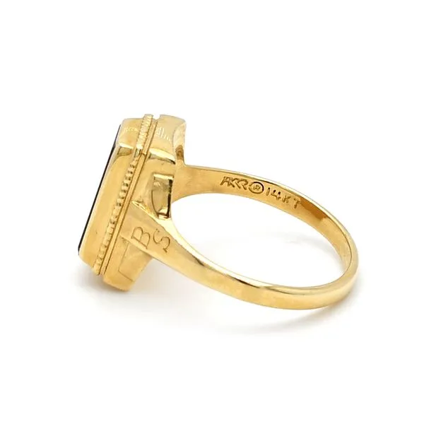 Estate 14K Yellow Gold Class Ring UNCCH Size 8 Image 4 Raleigh Diamond Fine Jewelry Raleigh, NC