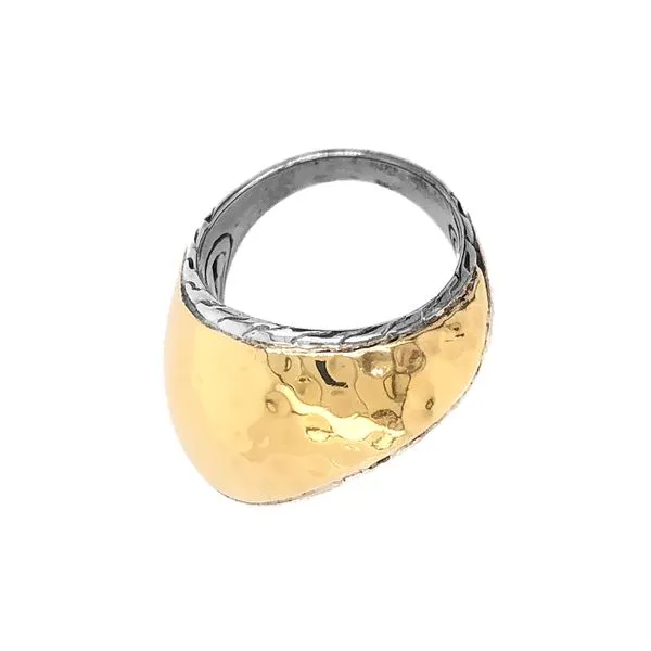 Estate John Hardy 22K Yellow Gold & Silver Palu Ring Image 3 Raleigh Diamond Fine Jewelry Raleigh, NC