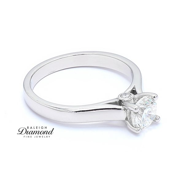 Platinum 0.85ctw Solitaire Diamond Engagement Ring Image 3 Raleigh Diamond Fine Jewelry Raleigh, NC