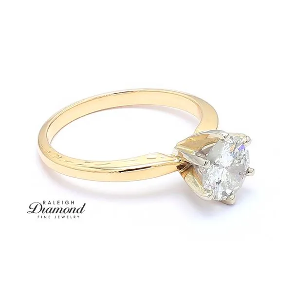 14K Yellow Gold 1.14ct Solitaire Diamond Engagement Ring Image 4 Raleigh Diamond Fine Jewelry Raleigh, NC