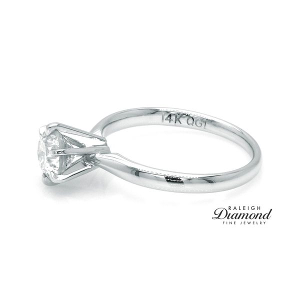 14k White Gold 1.15 Carat Diamond Solitaire Engagement Ring Image 3 Raleigh Diamond Fine Jewelry Raleigh, NC