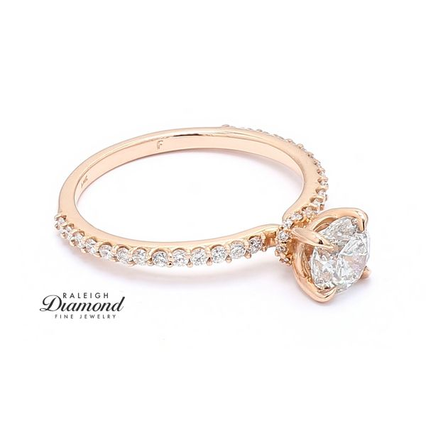 14K Rose Gold 1.23cttw Diamond Engagement Ring Image 3 Raleigh Diamond Fine Jewelry Raleigh, NC