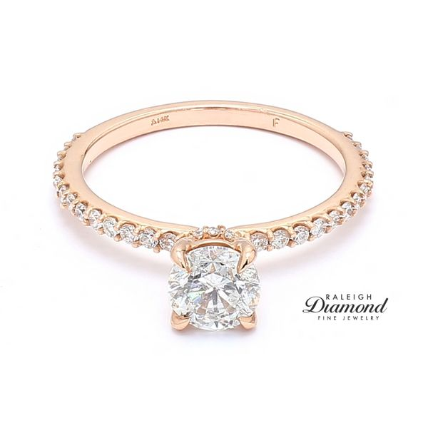14K Rose Gold 1.23cttw Diamond Engagement Ring Raleigh Diamond Fine Jewelry Raleigh, NC