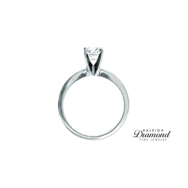 14k White Gold 0.73 Carat Diamond Solitaire Engagement Ring Image 4 Raleigh Diamond Fine Jewelry Raleigh, NC