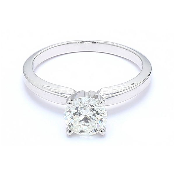 14K White Gold 0.97ctw Diamond Solitaire Engagement Ring Raleigh Diamond Fine Jewelry Raleigh, NC