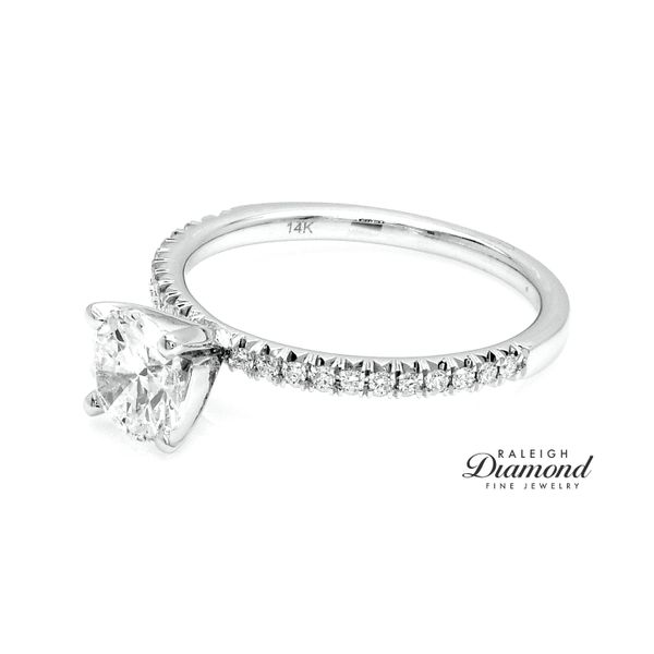 14k White Gold 1.03CTTW Diamond Engagement Ring Image 2 Raleigh Diamond Fine Jewelry Raleigh, NC