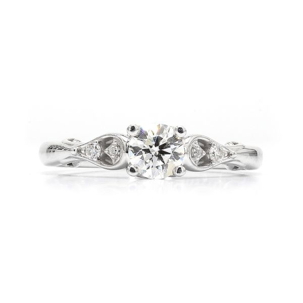 14K White Gold 0.59ctw Diamond Engagement Ring Raleigh Diamond Fine Jewelry Raleigh, NC