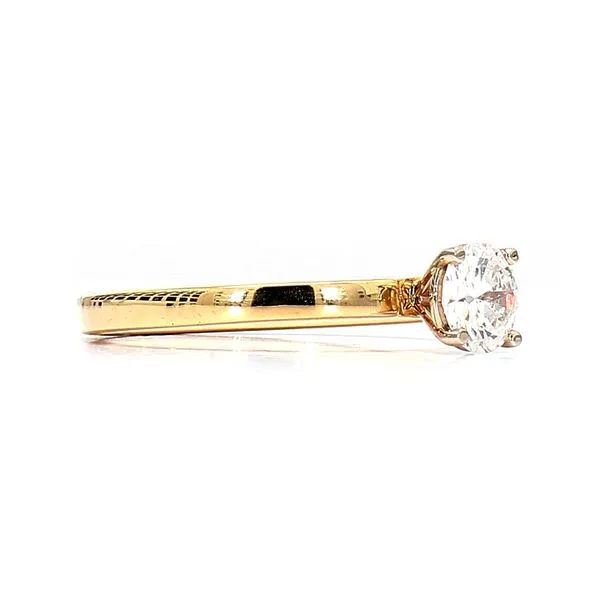 14K Yellow Gold 0.50ctw H/SI1 Solitaire Diamond Image 3 Raleigh Diamond Fine Jewelry Raleigh, NC