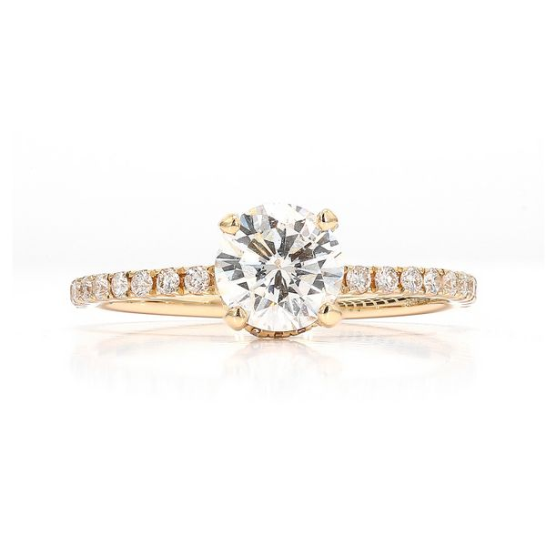 14K Yellow Gold 1.22ctw Accented Diamond Engagement Ring Raleigh Diamond Fine Jewelry Raleigh, NC