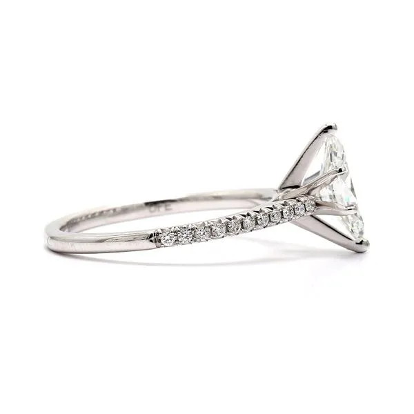14K White Gold 1.03ctw H/SI2 Marquise Diamond Ring Image 2 Raleigh Diamond Fine Jewelry Raleigh, NC