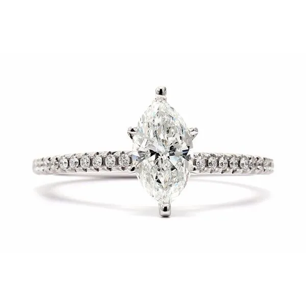 14K White Gold 1.03ctw H/SI2 Marquise Diamond Ring Raleigh Diamond Fine Jewelry Raleigh, NC