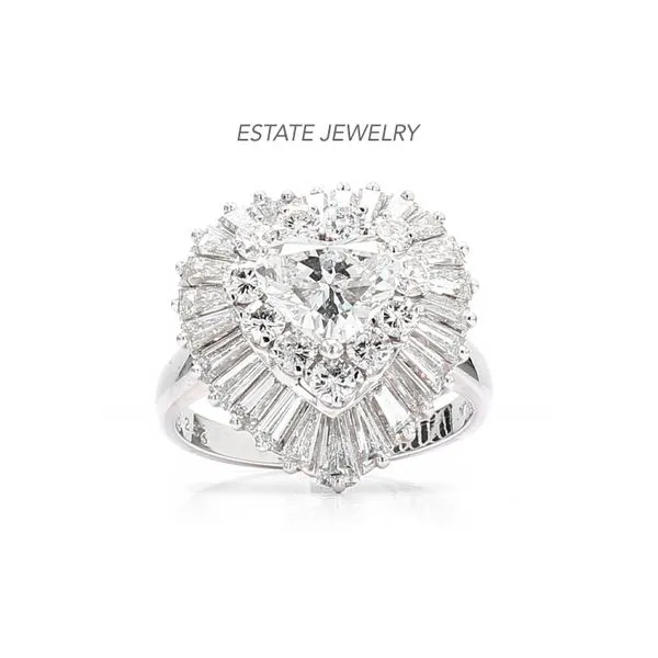 Estate Platinum 2.56ctw I/VS2 Vintage Diamond Ring/Pendant Size 6.5 Raleigh Diamond Fine Jewelry Raleigh, NC