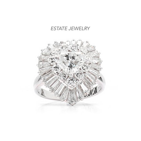 Estate Platinum 2.56ctw I/VS2 Vintage Diamond Ring/Pendant Raleigh Diamond Fine Jewelry Raleigh, NC