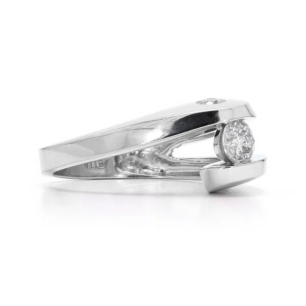 Estate 14K Yellow Gold 0.25ctw Diamond Engagement Ring Image 3 Raleigh Diamond Fine Jewelry Raleigh, NC