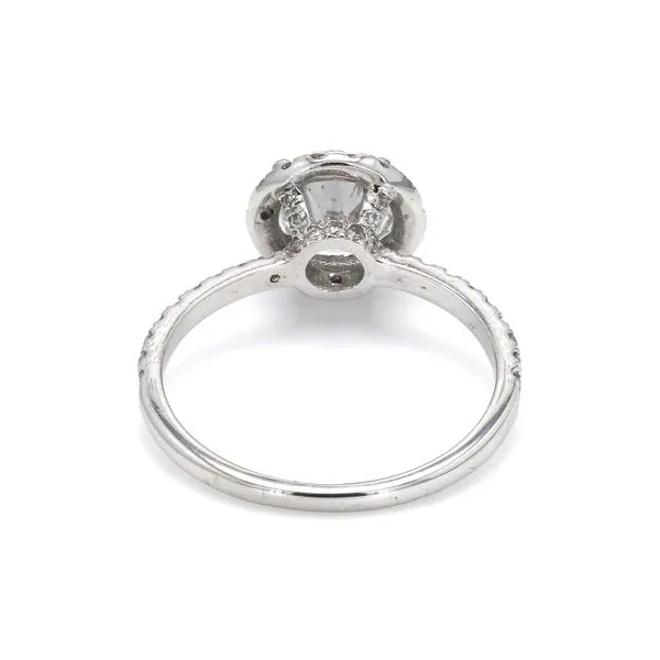 Estate 14K White Gold 1.00ctw Halo Diamond Engagement Ring Image 4 Raleigh Diamond Fine Jewelry Raleigh, NC