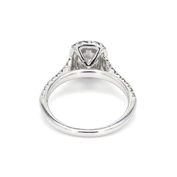 Estate 18K White Gold Henri Daussi 0.78ctw Diamond Engagement Ring Size 7.0 Image 4 Raleigh Diamond Fine Jewelry Raleigh, NC