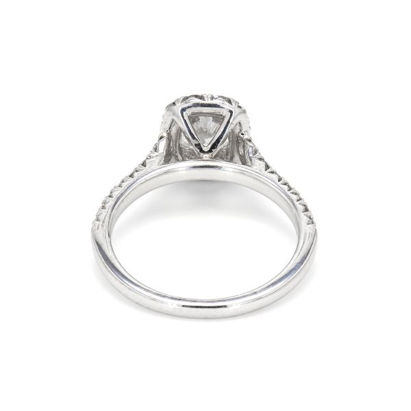 Estate 18K White Gold Henri Daussi 0.78ctw Diamond Engagement Ring Size 7.0 Image 4 Raleigh Diamond Fine Jewelry Raleigh, NC