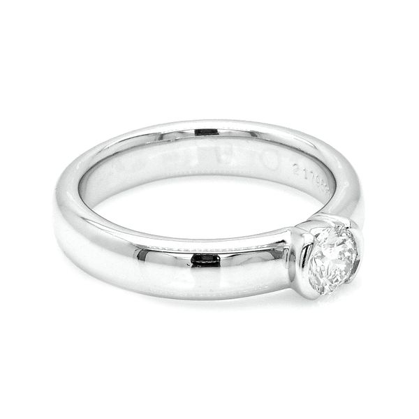 Estate Tiffany & Co. Platinum 0.38ctw G/VVS1 Etoile Solitaire Diamond Image 3 Raleigh Diamond Fine Jewelry Raleigh, NC
