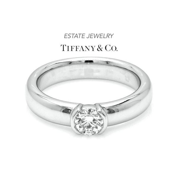 Estate Tiffany & Co. Platinum 0.38ctw G/VVS1 Etoile Solitaire Diamond Raleigh Diamond Fine Jewelry Raleigh, NC